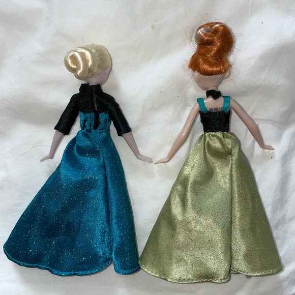 Disney World Theme Park Frozen Elsa And Anna Mini Dolls - Picture 11 of 17